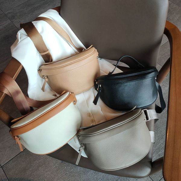 

waist bags luxury woman chest fashion quality cow genuine leather crossbody shell female casual shoulder travel pack 230306
