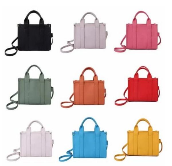 

2023 new luxury the tote bag designer women mini large pu leather crossbody shoulder handbags with strap black pink totes bags handbag