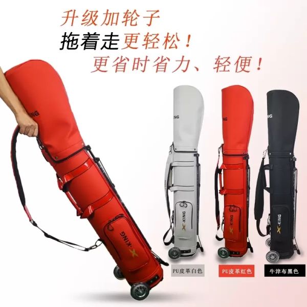 

new golf bag support waterproof ball pu leather, Black;red