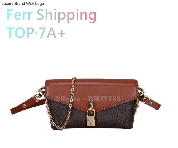 

l bag handbags m80559 m80763 designer luxury womens bag padlock on strap handbags shoulder bag messenger bag casual fashion leather wallet 7, Black