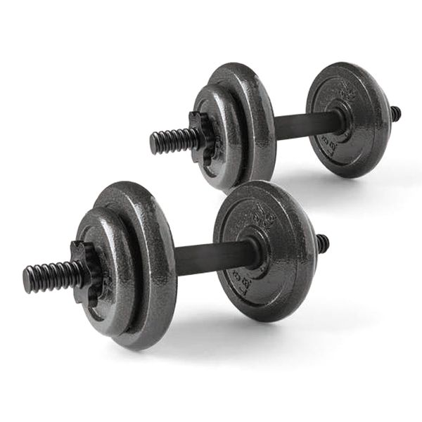 

athletic works 40lb adjustable cast iron dumbbell set