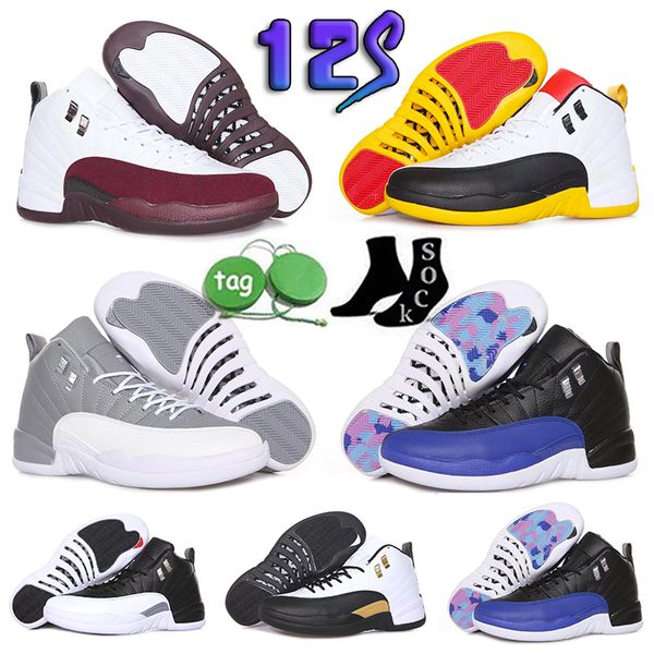 

12 2023 jumpman michigan basketball shoes 12s men sneakers red black white