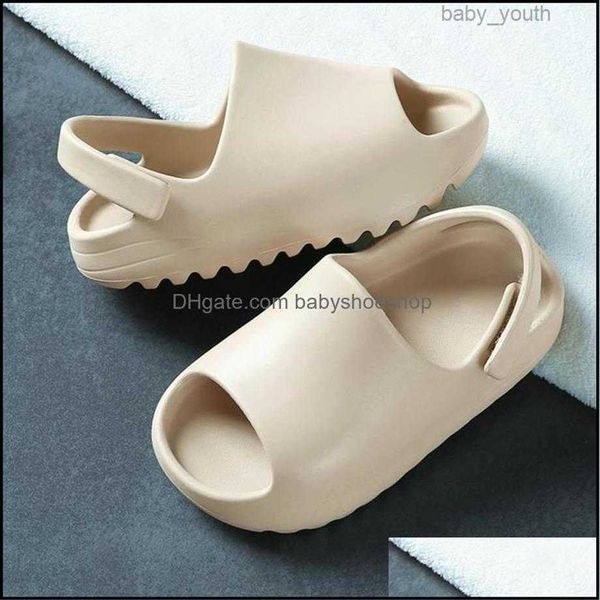 

sandals baby toddler kids adts slip-on fashion boys girls foam beach summer slides bone resinchildren lightweight water shoes drop238i, Black;red