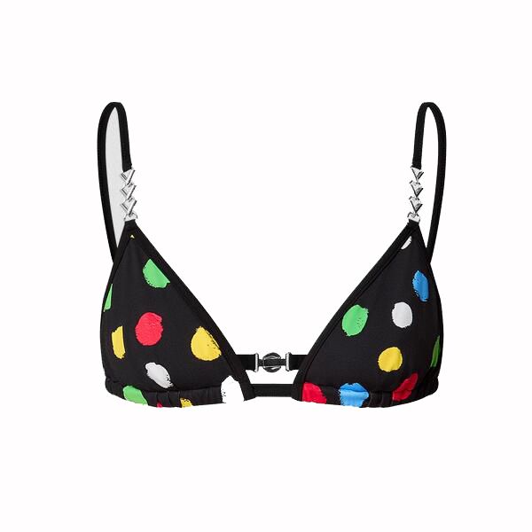 

realfine 5a swimwear l two-piece momogran bikini swimsuits print logo luxury designer beachwear for women size s-xl go to description look p, White;black