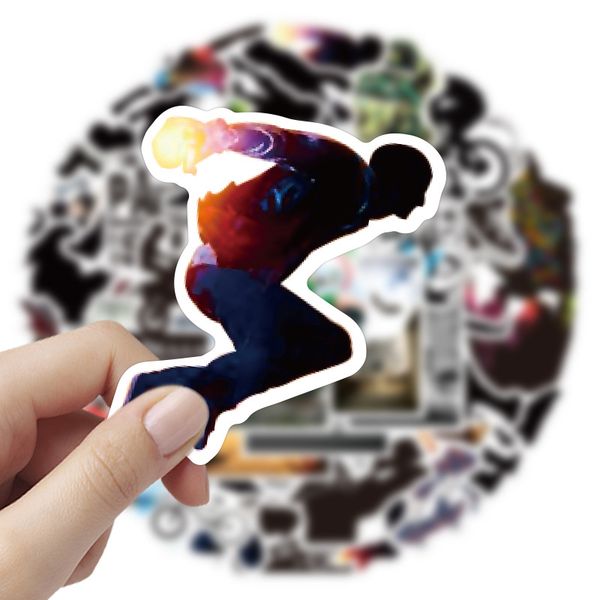 

50pcs parkour stickers skate accessories waterproof vinyl sticker for skateboard lapluggage bicycle motorcycle phone car decals