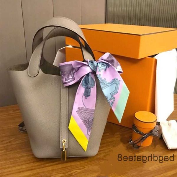 

original designer first picotin locks bag h bags birkins fashion 2023 vegetable basket 22cm medium women s layer cowhide leather portable bu