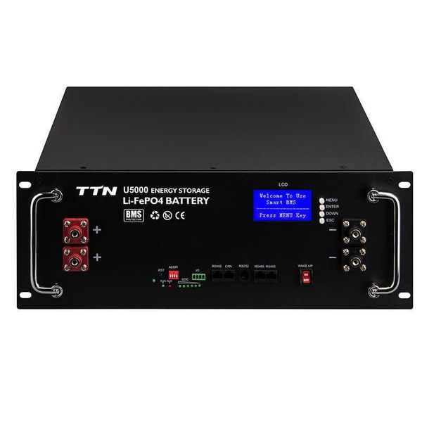 

ttn energy storage system 48v 100ah 200ah 5wh 10kwh lifepo4 battery for home solar system backup power