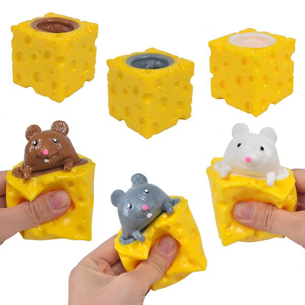 

Evil Mouse Cup Fidget Toy Squishy Cheese Funny Squeeze Toys Stress Relief Decompression Toys Anxiety Reliever