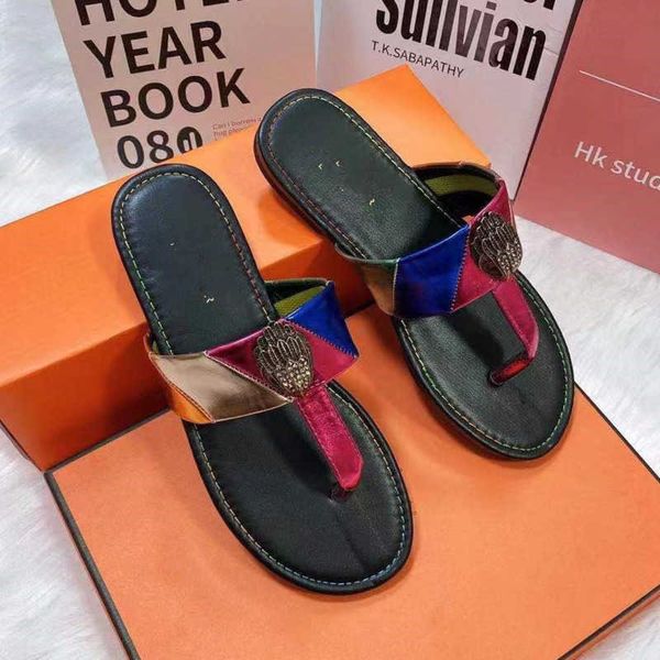 

new 2023 designer slippers women sandals stitching slipper fashion brand designer buckle womens slippers, Black