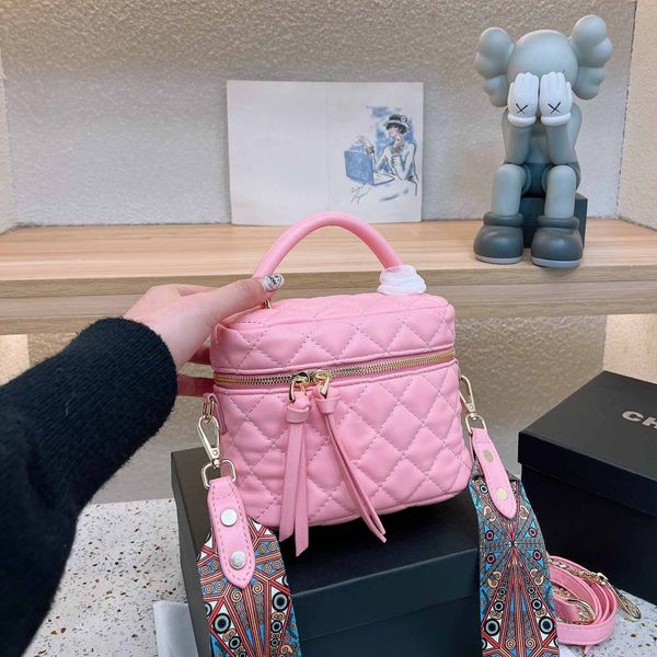 

mini vintage box cosmetic bag womens designer luxury handbag diamond lattice large capacity multi purpose outdoor portable shopping bags wal