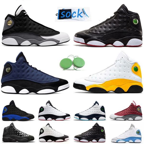 

jumpman 13 13s men basketball shoes black flint university french brave blue del sol obsidian court purple chicago black cat royal trainers