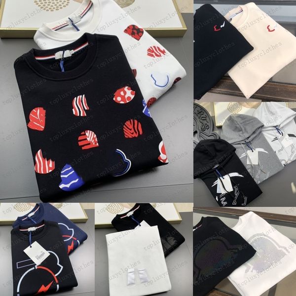 

fashion mens designer hoodie chest embroidered badge logo men's hoodies womens sweaters sweatshirts m-2xl, Black