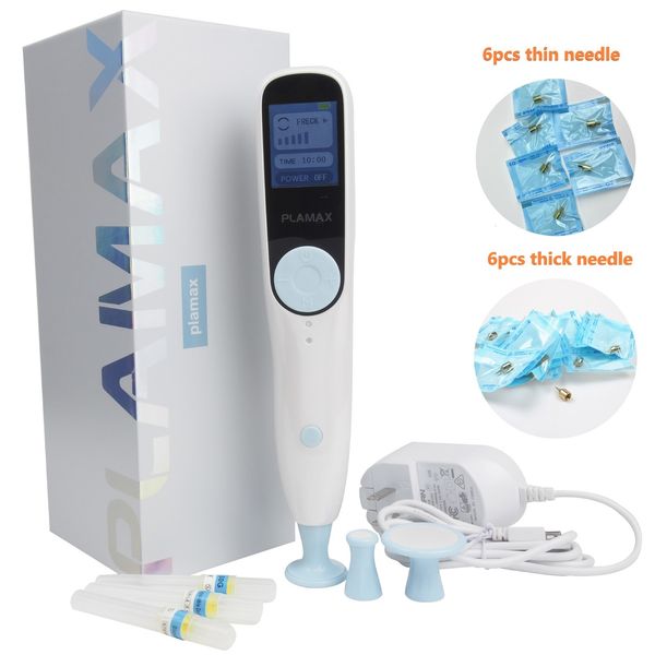 

steamer plamax ozone plasma pen wart freckle dark spot removal wireless auto fibroblast eyelid lift with 15pcs needle 230307