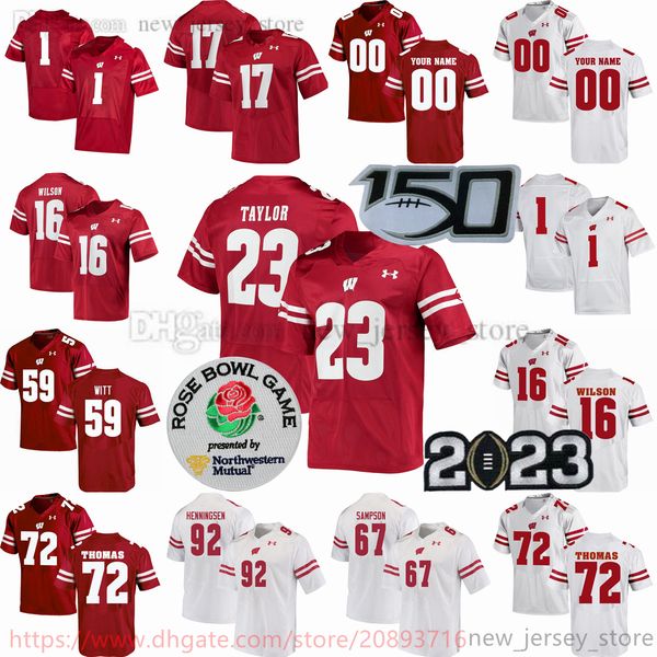 

custom ncaa college wisconsin badgers football jersey 91 tristan monday 14 preston zachman 16 myles burkett 10 deacon hill 2 chase wolf 34 j, Black