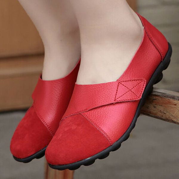 

dress shoes orthopedic pu leather loafers soft sole casual flats for women students 230307, Black