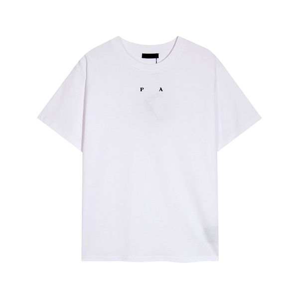 

designer mens t shirts women's pattern letter-printed cotton crew-neck tshirts couple loose casual bottomshirt size xs/s/m/ oeja, White;black