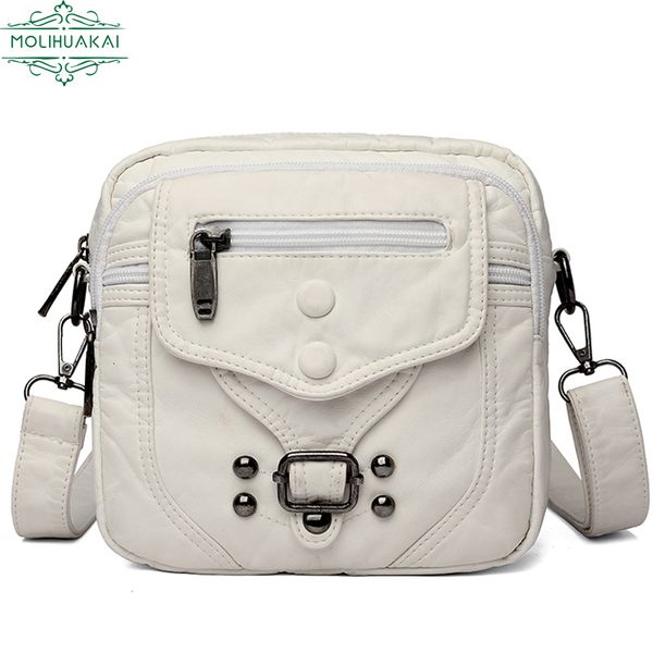 

evening bags leather shoulder handbag elegant girl crossbody small mobile phone sac ladies casual water wash bags bolsa feminina 230307