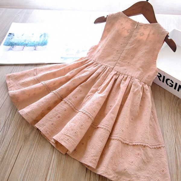 

girl's dresses dusty pink girl dress r230719, Red;yellow