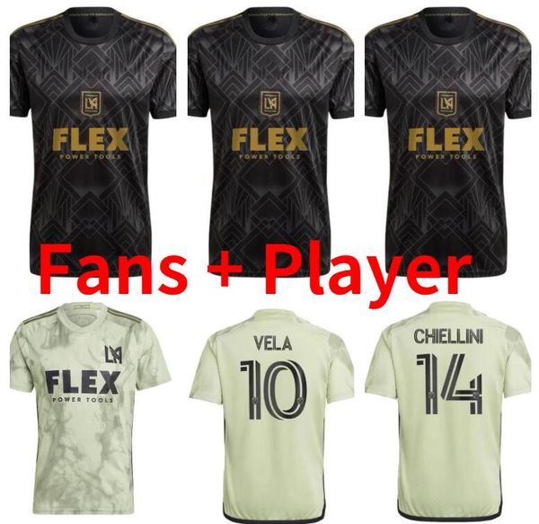 

lafc 23 24 los angeles fc soccer jerseys bale vela chiellini j. cifuentes football shirts camesita 2023 2024 ginella acosta ilie, Black;yellow