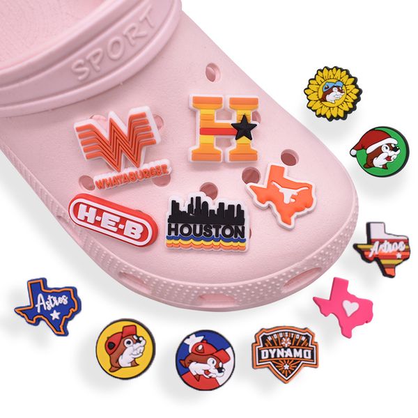 

anime charms wholesale childhood memories sports team funny gift cartoon charms shoe accessories pvc decoration buckle soft rubber clog char, Blue