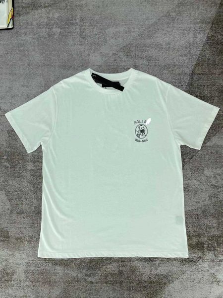 

t-shirts amnri tee men women cotton leisure designer fashion brand simple printing pure men's short sleeved t-shirt casual slim loose, White;black