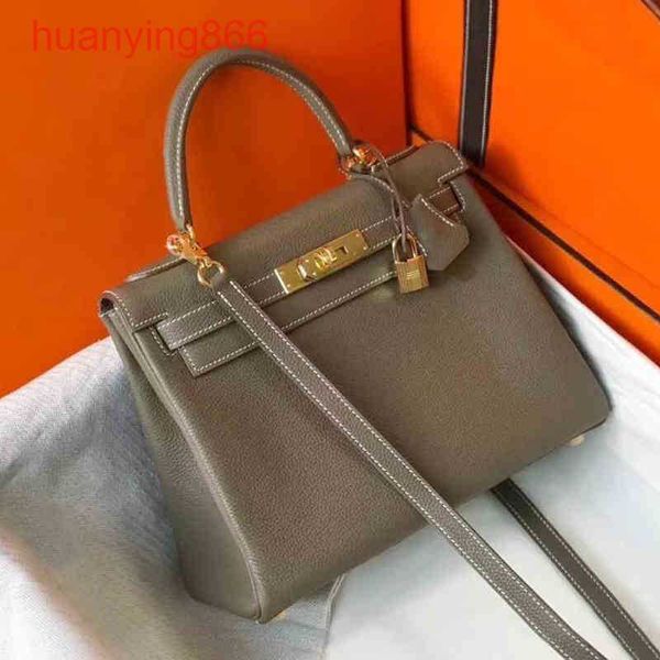 

herms designers hand official website leather women's litchi pattern second generation keilys fashion versatile bag layer handbagpuq8