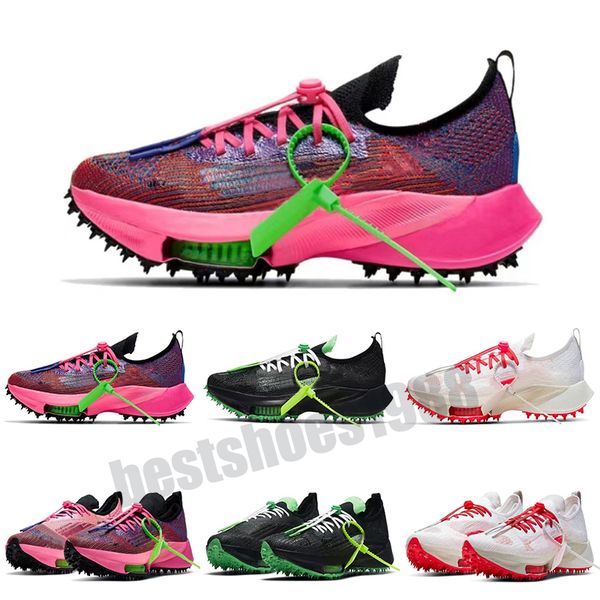 

designer running shoes men women tempo next% ow black white scream green outfit jogging sports shoes