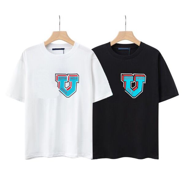 

hip-hop round neck t shirt summer fashion mens womens t shirts luxurys letter cotton t shirts clothing polos short sleeve m- h5d33, Black;brown