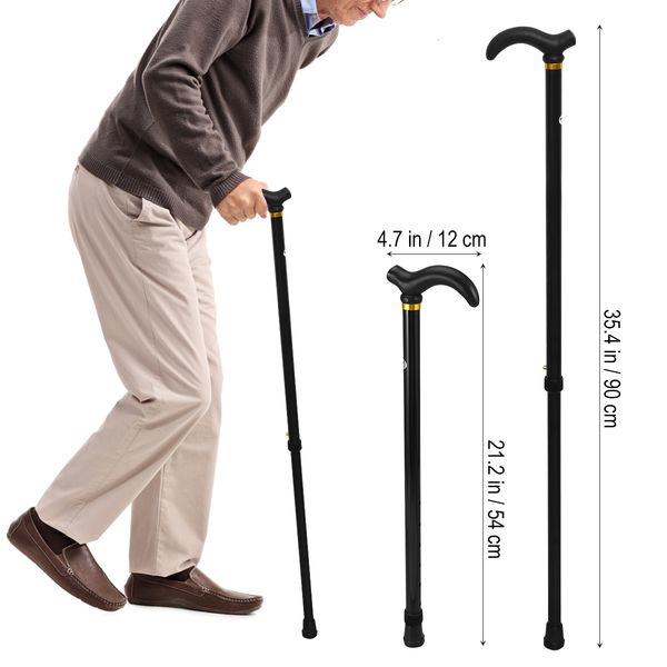 

other health beauty items 1pc aluminum alloy retractable walking stick 2section telescopic crutch adjustable height cane walking stick for o