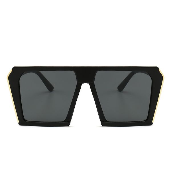 

new eyewear unlimited glasses european and american trends fashion large frame sunglasses women's multi-color colorful street pgraphy v, White;black