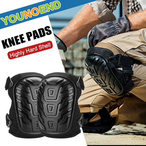 

elbow knee pads younoend professional adjustable gel cushion support for construction tiling gardening flooring long ling work 230307, Black;gray