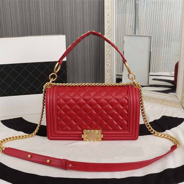 

handbag women's designer tote bag leather purse luxury 5a women travel handbags flip single shoulder crossbody bag metal chain ornament