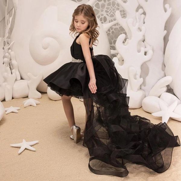 

tulle beading princess layers puffy detachable baby wedding party kid birthday dress first communion gown flower girl dresses, White;blue
