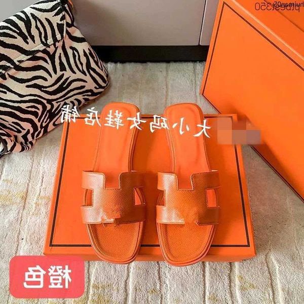 

luxury designer beach slippers classic summer flat slipper lazy fashion cartoon big head flops leather lady slides women shoes l b 57mo, Black