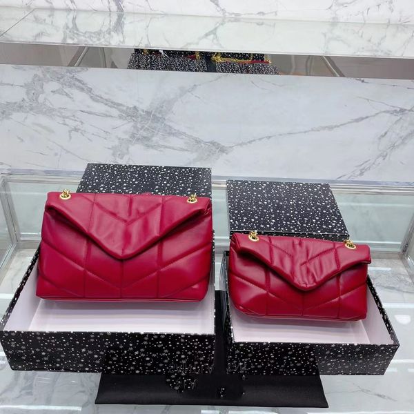 

genuine leather designer bags 6 colors sheepskin caviar shoulder crossbody bag purse luxury women chains handbag replica handbag gold chain