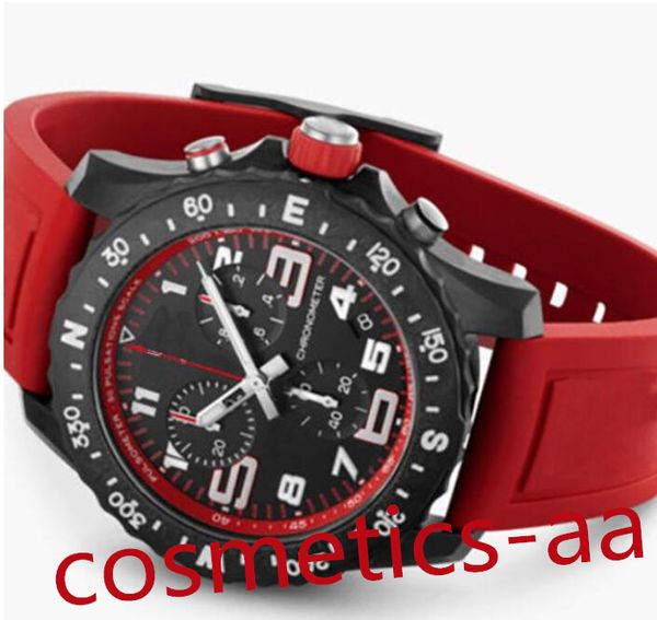 

6 color luxury men's watch japan super quartz endurance pro chronograph 48mm avenger hurricane baby blue rubber 1884 men watches hardex, Slivery;brown
