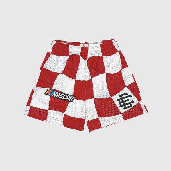 

men s shorts sports and leisure running fitness eric emanuel men summer checkerboard colorblock men's casual street hip hop shorts spor, White;black