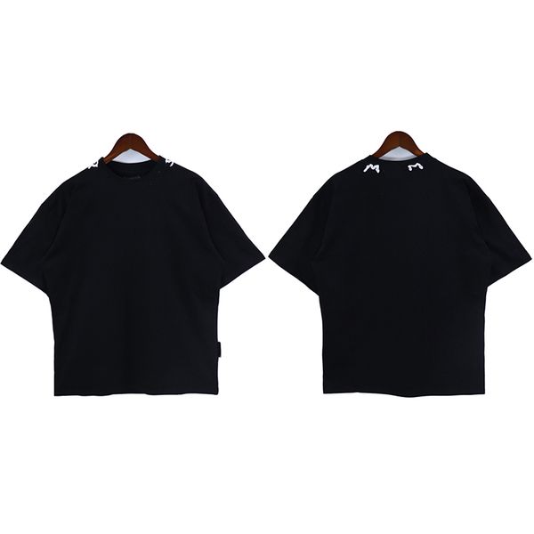 

mens designer shirt palm womens t shirt painted print casual loose crew neck short sleeve size s/m//xl, White;black