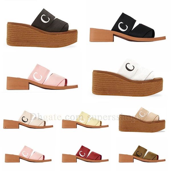 

quality sandals slippers for womens sliders slides flat woody mules brown beige black white pink blue outdoor beach slipper slide slider san