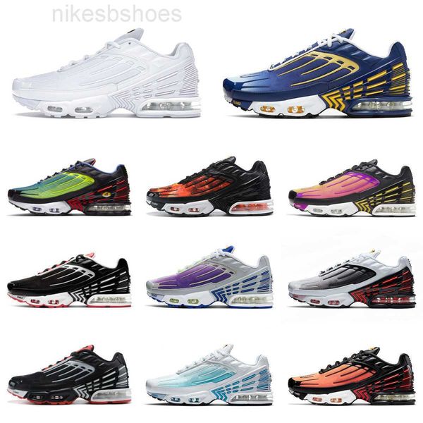 

2023 discount tn plus 3 tuned men sports shoes iii 3s triple white vast black pimento blud void laser blue obsidian aquamarine wolf grey