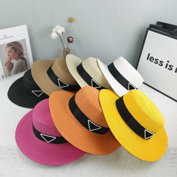 

2023 luxury designer bucket hat summer men's women's triangle design straw hat buckets hats nk4k, Blue;gray