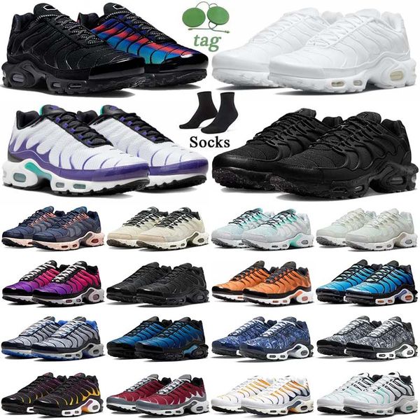 

tn 2023 terrascape plus 3 running shoes mens women triple white black laser blue volt glow oreo womens breathable plus sneakers trainers out