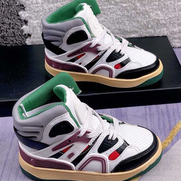 

23ss brand designer sports shoes boy girls autumn winter new childrens fashion classic versatile cricket shoes casual kids clothing a1 2639, Black