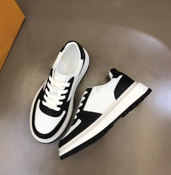 

casual shoes brand abbesses men sneakers with branded tag white black calfskin leather trainer man comfort skateboard walking eu38-46 origin