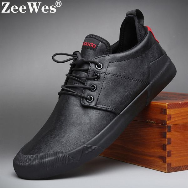 

dress shoes spring autumn fashion men lace-up leather casual shoes trend shoe cool loafers flats designer shoes men 230307, Black