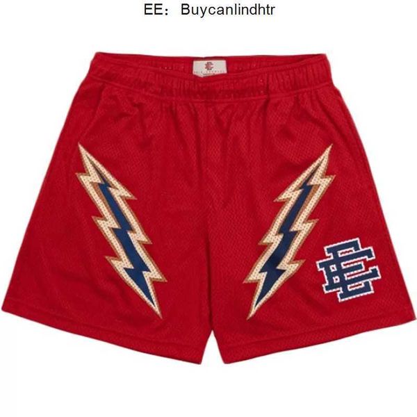 

men's eric emanuel shorts summer ee basic new york city skyline brand mesh short gyms pant print sports pants women lightning beach wor, White;black