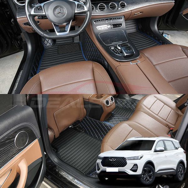 

carpets car floor mats for chery tiggo 7 pro plus 2021 carpet rugs pad luxury nappa leather interior details auto accessories r230307