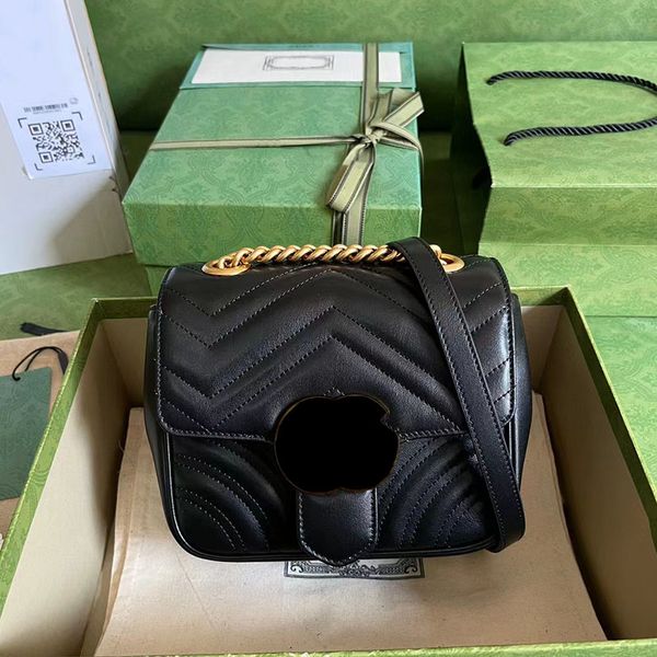 

2023 stylish one-shoulder retro chain bag messenger bag cowhide