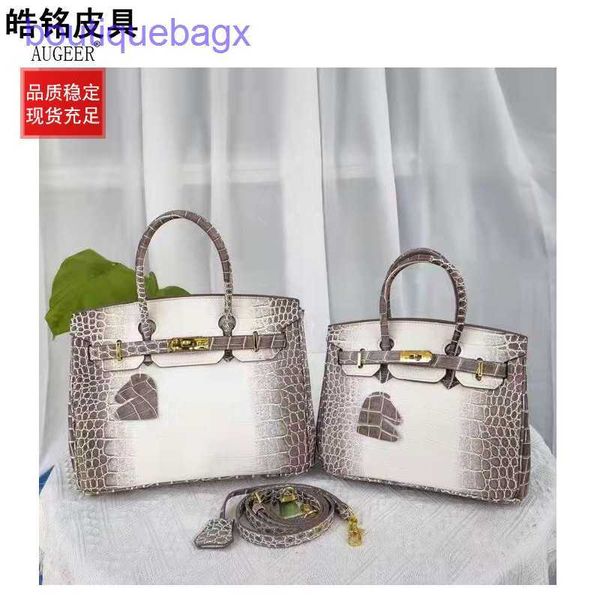 

tote bag designer h ermes briki bags online shop crocodile pattern bag female 2023 new highgrade texture large capacity portable single shou