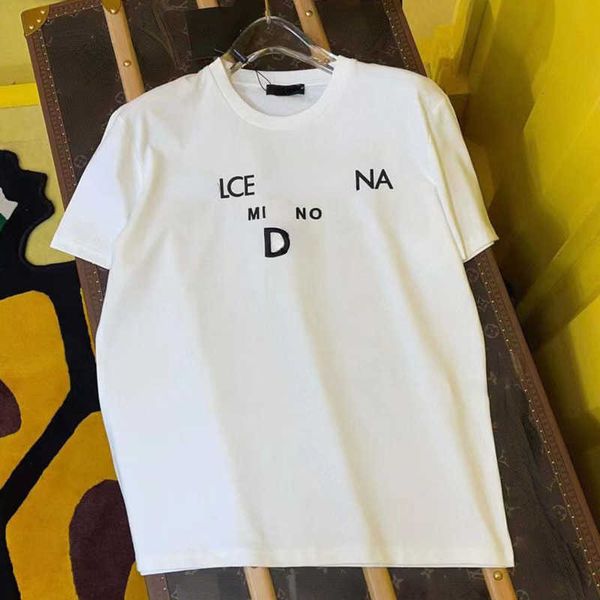 

mens short sleeved t shirt summer trend t shirt designer tshirts men women letter print pullover tee simple loose half sleeves, White;black